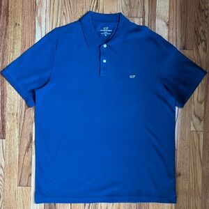 Vineyard Vines Navy Blue Slim Fit Pique Polo Shirt